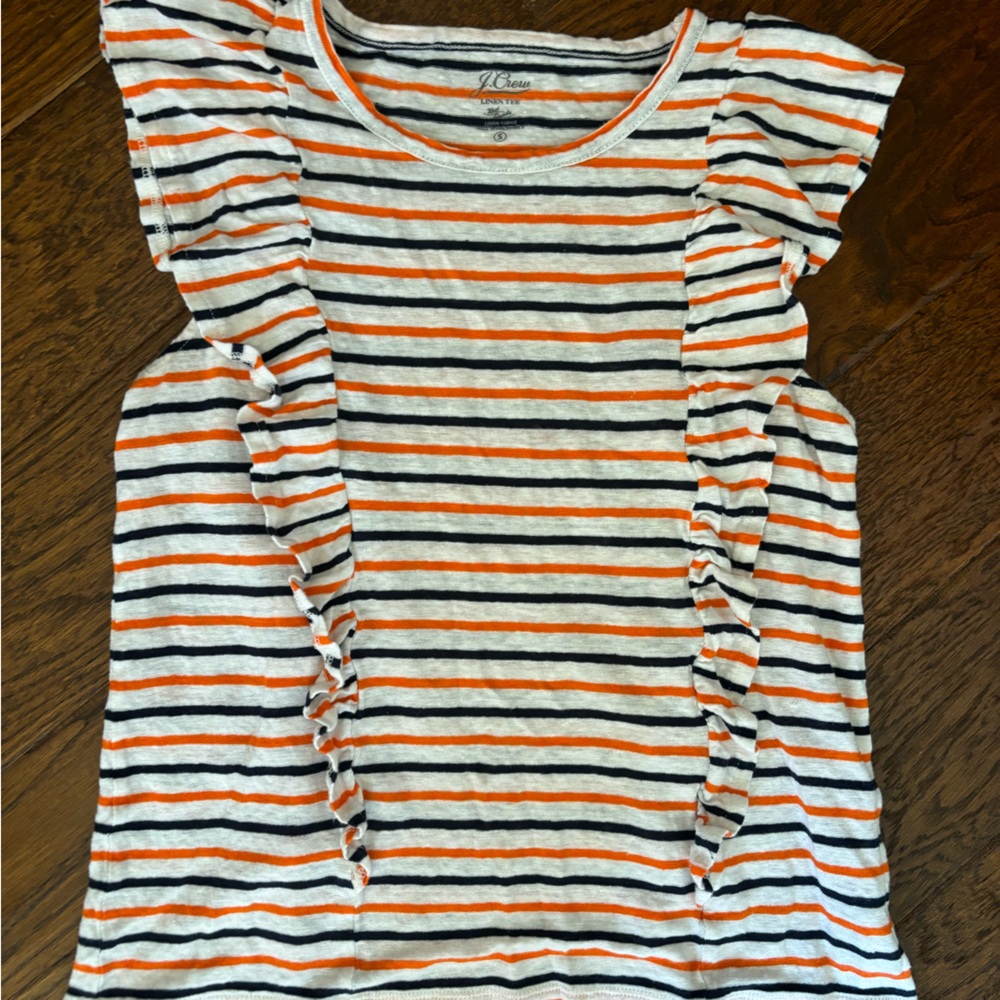 J.Crew Striped Linen Tee